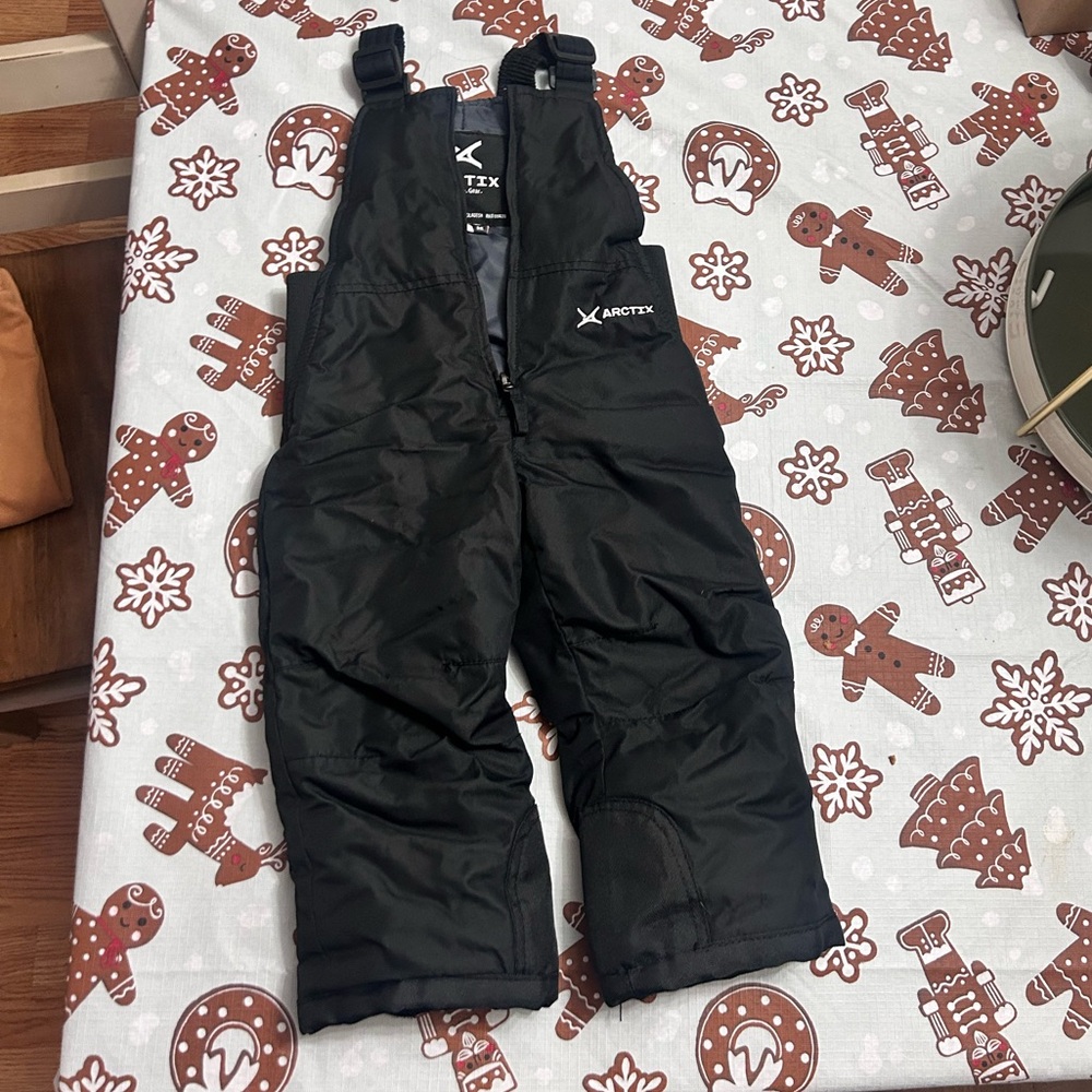 Arctix Kids Black Insulated Overalls